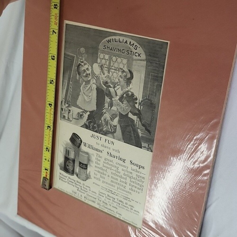 Williams Shaving Stick Advertisement 1898 Vintage barber ad - Picture 3 of 10